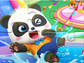 Xogo Crebacabezas: Parque acuático Baby Panda  en liña