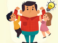 Xogo Quiz para nenos: que sabes sobre o día do pai?  en liña