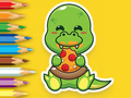Xogo Libro para colorear: Dinosaurios famentos  en liña