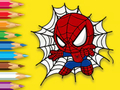 Xogo Libro para colorear: Baby Spiderman  en liña