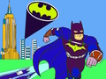 Xogo Batman para colorear de debuxos animados  en liña