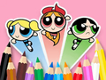 Xogo Libro para colorear: As Nenas Superpoderosas  en liña