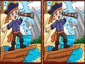 Xogo Piratas atopan as diferenzas  en liña