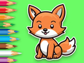 Xogo Libro para colorear: Baby Fox  en liña
