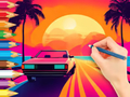 Xogo Libro para colorear: Sunset Driving  en liña