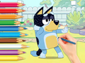 Xogo Libro para colorear: Bluey e Bingo  en liña
