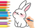 Xogo Libro para colorear: bonito coello  en liña