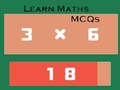 Xogo Aprende matemáticas MCQs  en liña