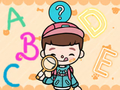 Xogo Quiz para nenos: espiar a palabra  en liña