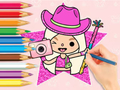 Xogo Libro para colorear: Toca Boca World  en liña