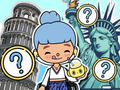 Xogo Quiz para nenos: viaxes ao mundo  en liña