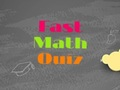Xogo Quiz rápido de matemáticas  en liña