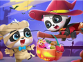Xogo Crebacabezas: Baby Panda Halloween  en liña