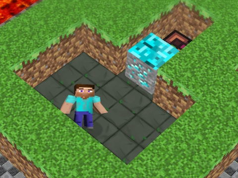 Xogo Labirinto 3D MineBlocks  en liña