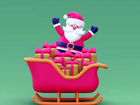 Xogo Christmas Sledge Rider 3D en liña