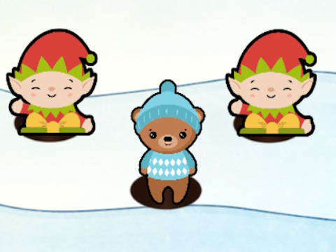 Xogo Papá Noel Golpea un Mole  en liña