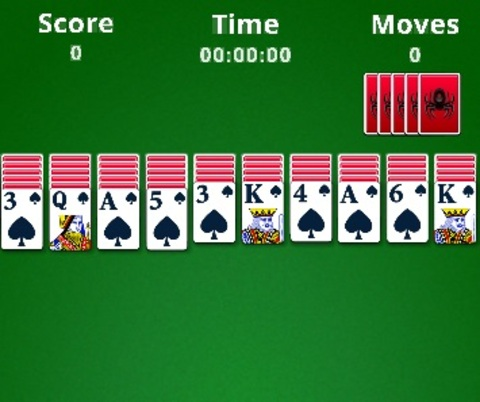 Xogo Spider Solitaire en liña