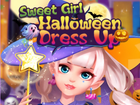 Xogo Vestido de Halloween de rapaza doce en liña