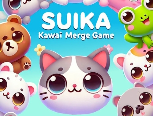 Xogo Xogo Suika Kawaii Merge  en liña