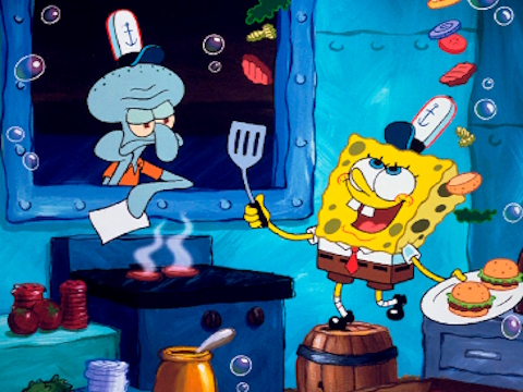 Xogo Bob Esponja atopar as diferenzas  en liña