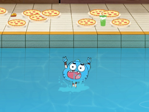 Xogo O incrible mundo da festa da piscina de Gumball en liña
