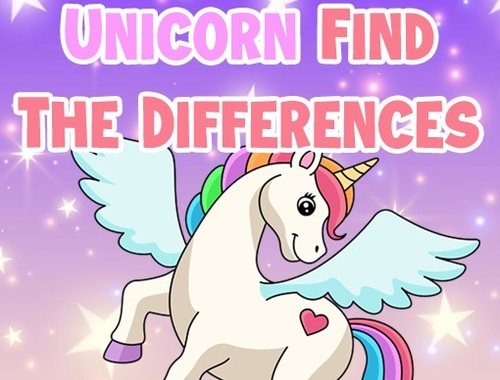 Xogo Unicornio atopar as diferenzas  en liña
