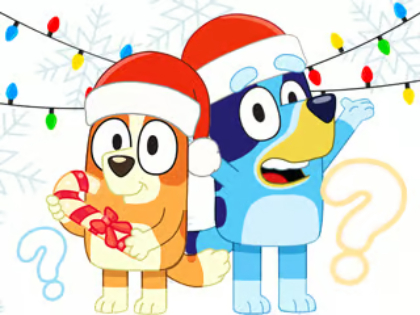 Xogo Quiz para nenos: cuestionario de Nadal de bluey en liña