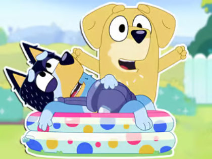 Xogo Crebacabezas: Bluey Dad Baby  en liña