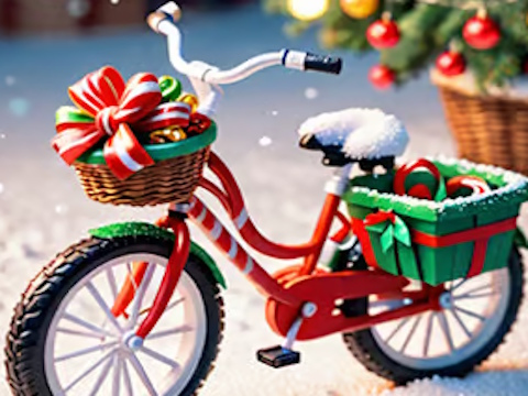 Xogo Salón de bicicletas de Nadal  en liña