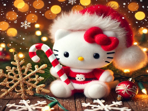Xogo Puzzle de Nadal de Hello Kitty  en liña