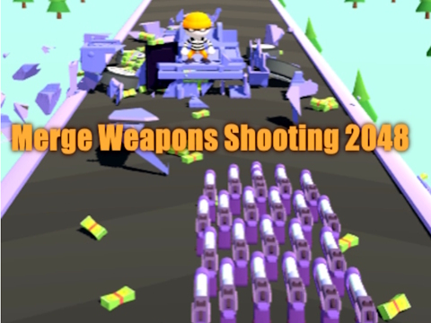 Xogo Fusionar armas disparando 2048 en liña