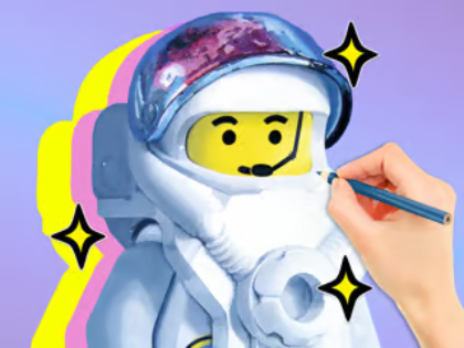Xogo Libro para colorear: LEGO Astronaut  en liña