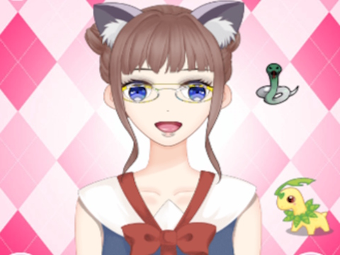 Xogo Linda rapaza de anime vestir  en liña