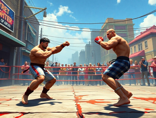 Xogo Real Street Fighter 3D en liña