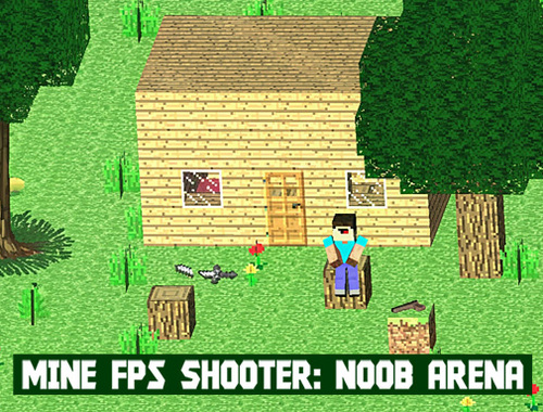 Xogo Mine FPS Shooter: Noob Arena en liña