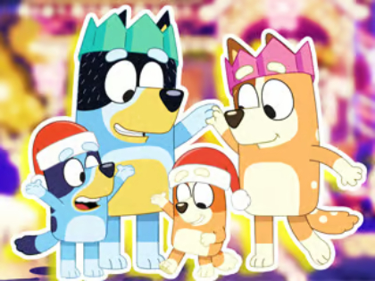 Xogo Crebacabezas: Bluey Family Xmas Eve  en liña