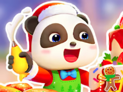 Xogo Crebacabezas: Baby Panda Christmas Chef  en liña