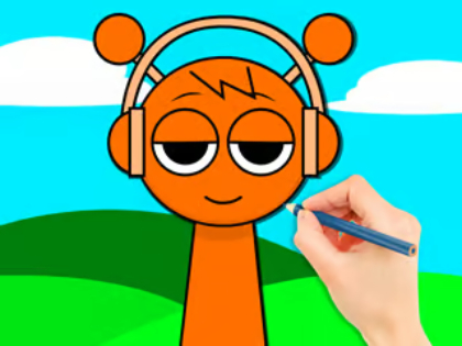 Xogo Libro para colorear: Sprunki Oren  en liña