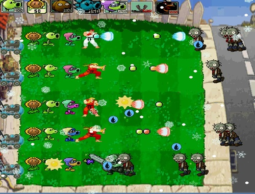 Xogo Street Fighter vs Zombies en liña