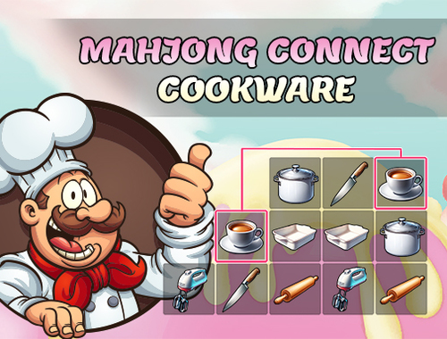 Xogo Mahjong Connect Cookware en liña