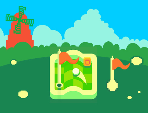 Xogo Pixel Mini Golf en liña