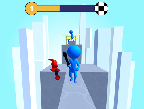 Xogo Xoga de espada! Ninja Slice Runner  en liña
