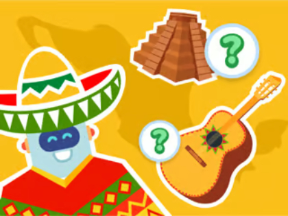 Xogo Quiz para nenos: adiviña o país  en liña