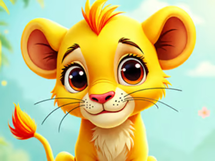 Xogo Puzzle Jigsaw: Baby Simba  en liña