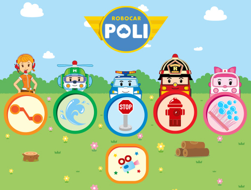 Xogo ROBOCAR POLI  en liña