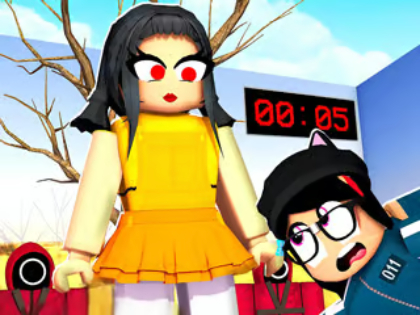 Xogo Puzzle Jigsaw: Squid Game vs Roblox  en liña