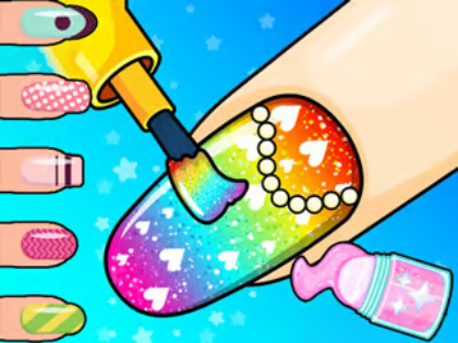 Xogo Libro para colorear: salón de uñas  en liña