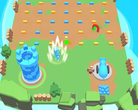 Xogo Tower Clash: recoller ladrillos  en liña
