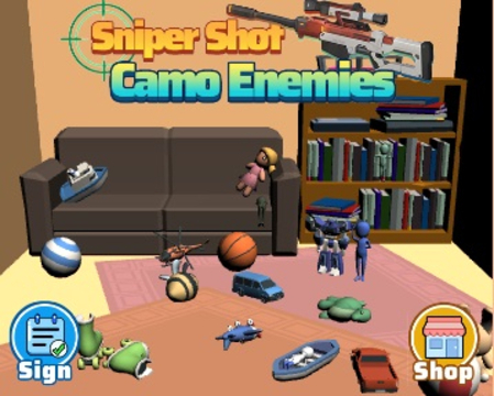 Xogo Sniper Shot Camo Enemies en liña