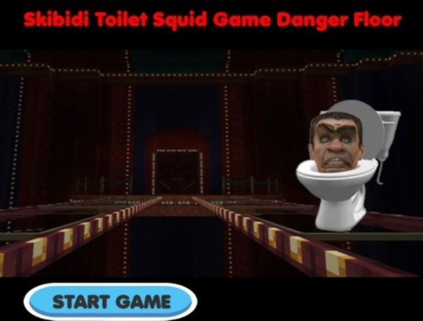 Xogo Skibidi heter Squid Game Floor Danger Floor  en liña